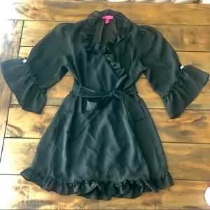BETSEY JOHNSON Intimates 🎀Black Sheer Robe Kimono